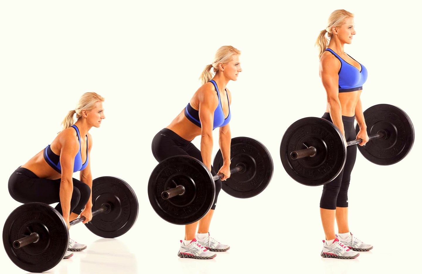 Dead lift with barbells