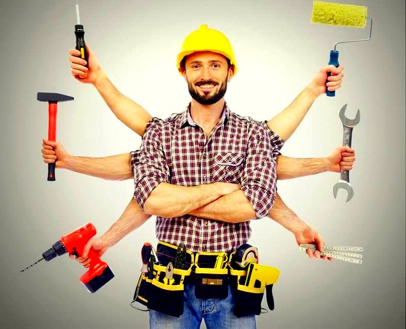 Handyman - a technician with multiple skills and a wide range of knowledge for repair and maintenance services