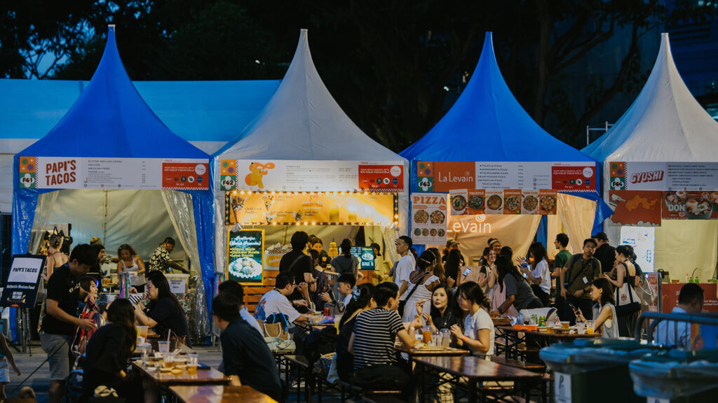 image of food stalls at gastrobeats