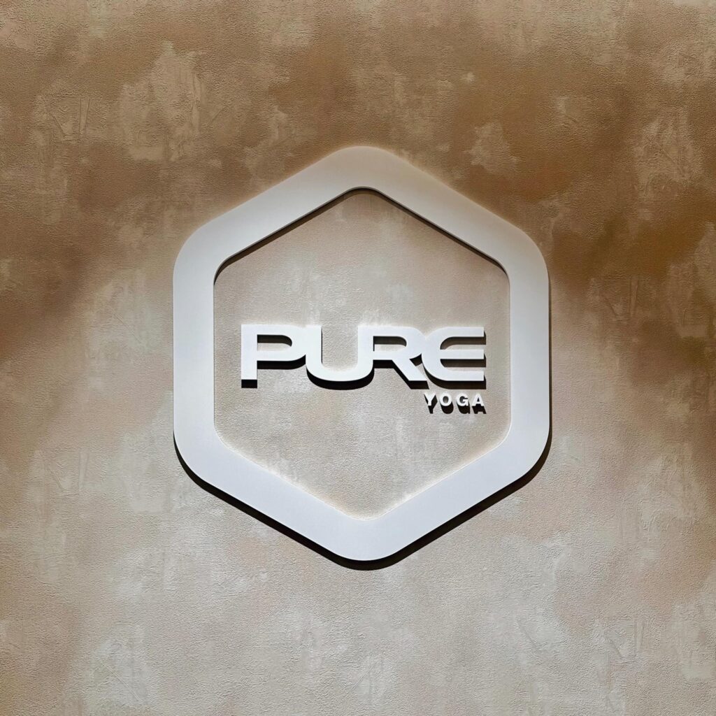 image of pure yoga sign