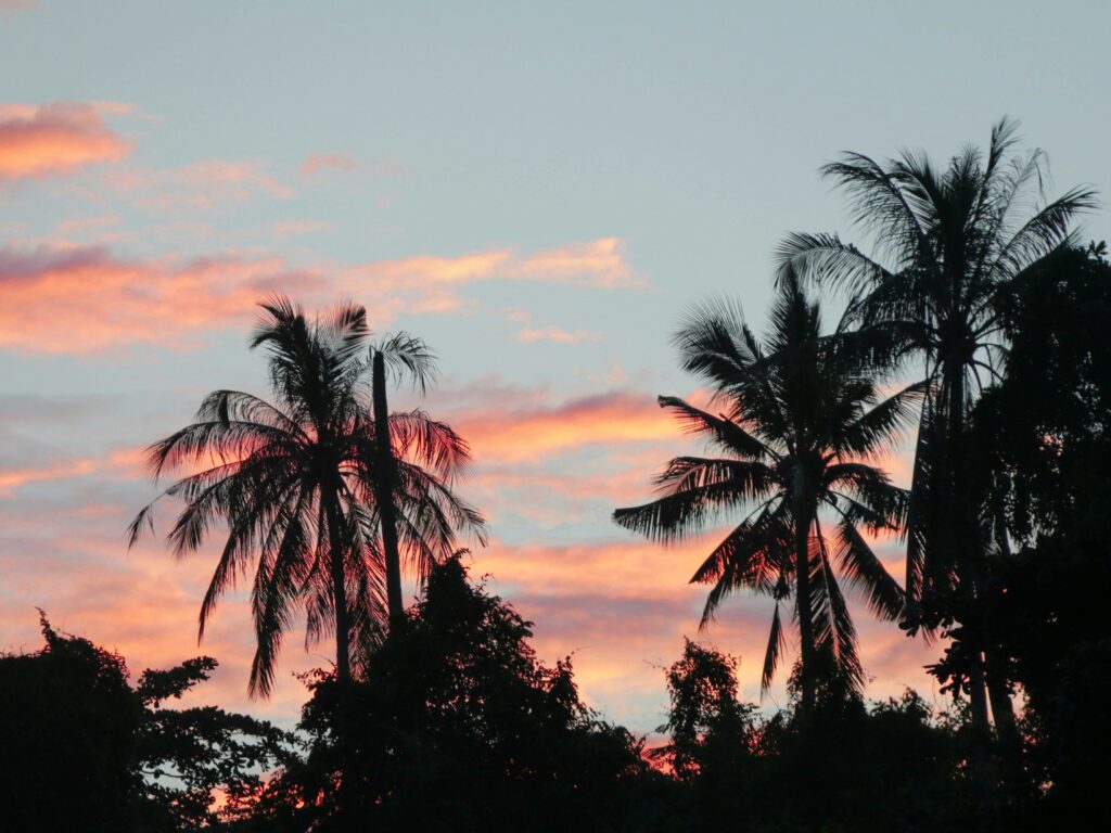 image of sunset at Tawau