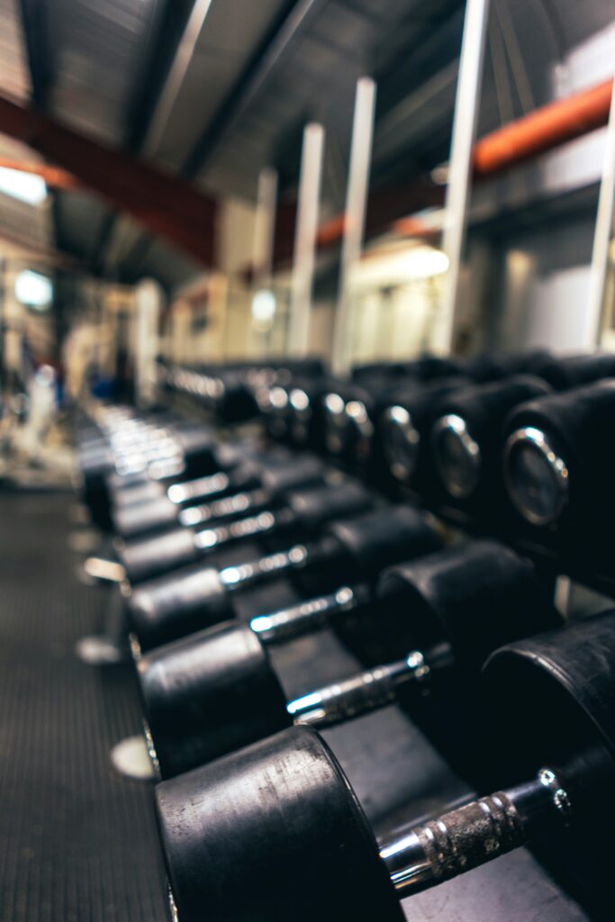 image of dumbbells