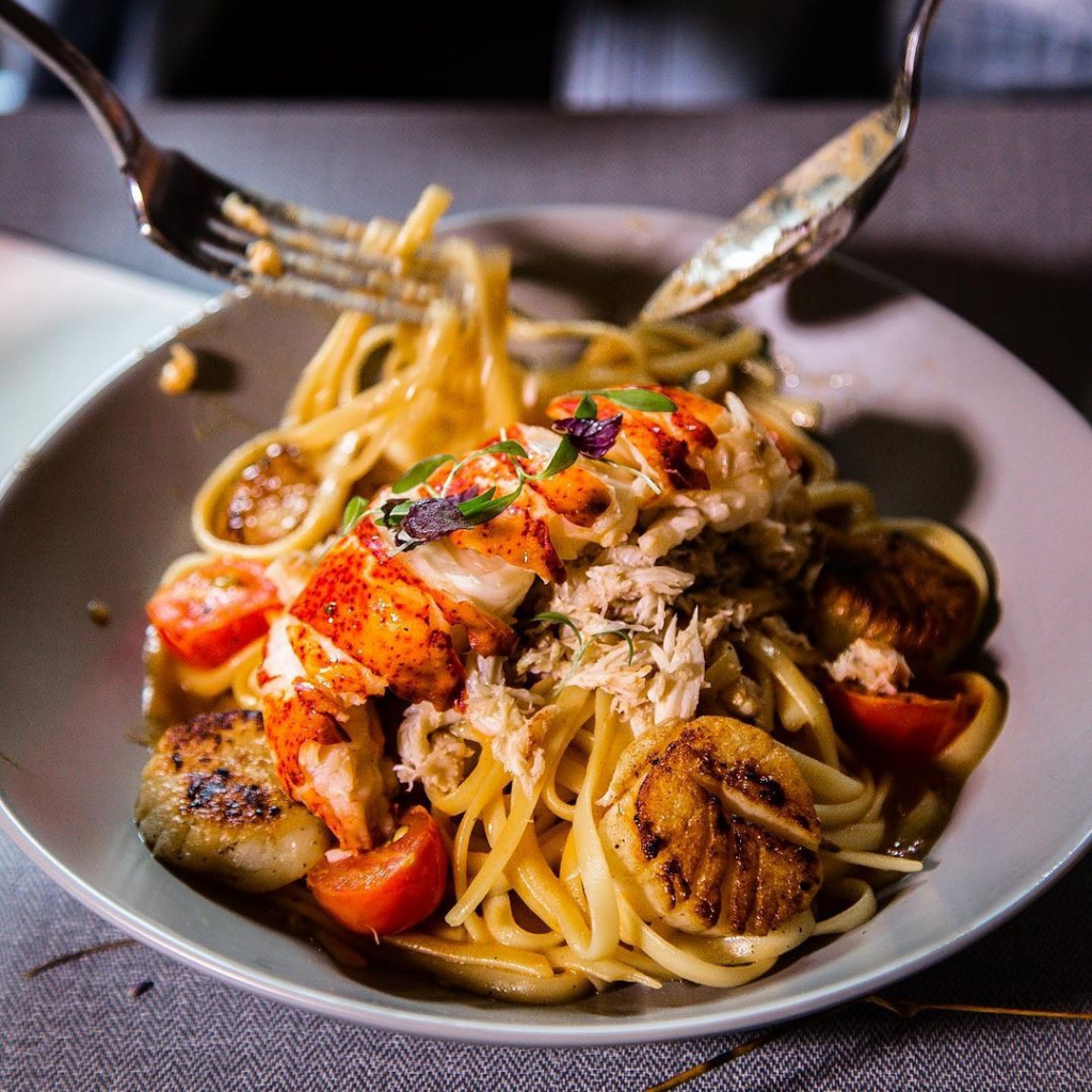 pasta dish at The Populus