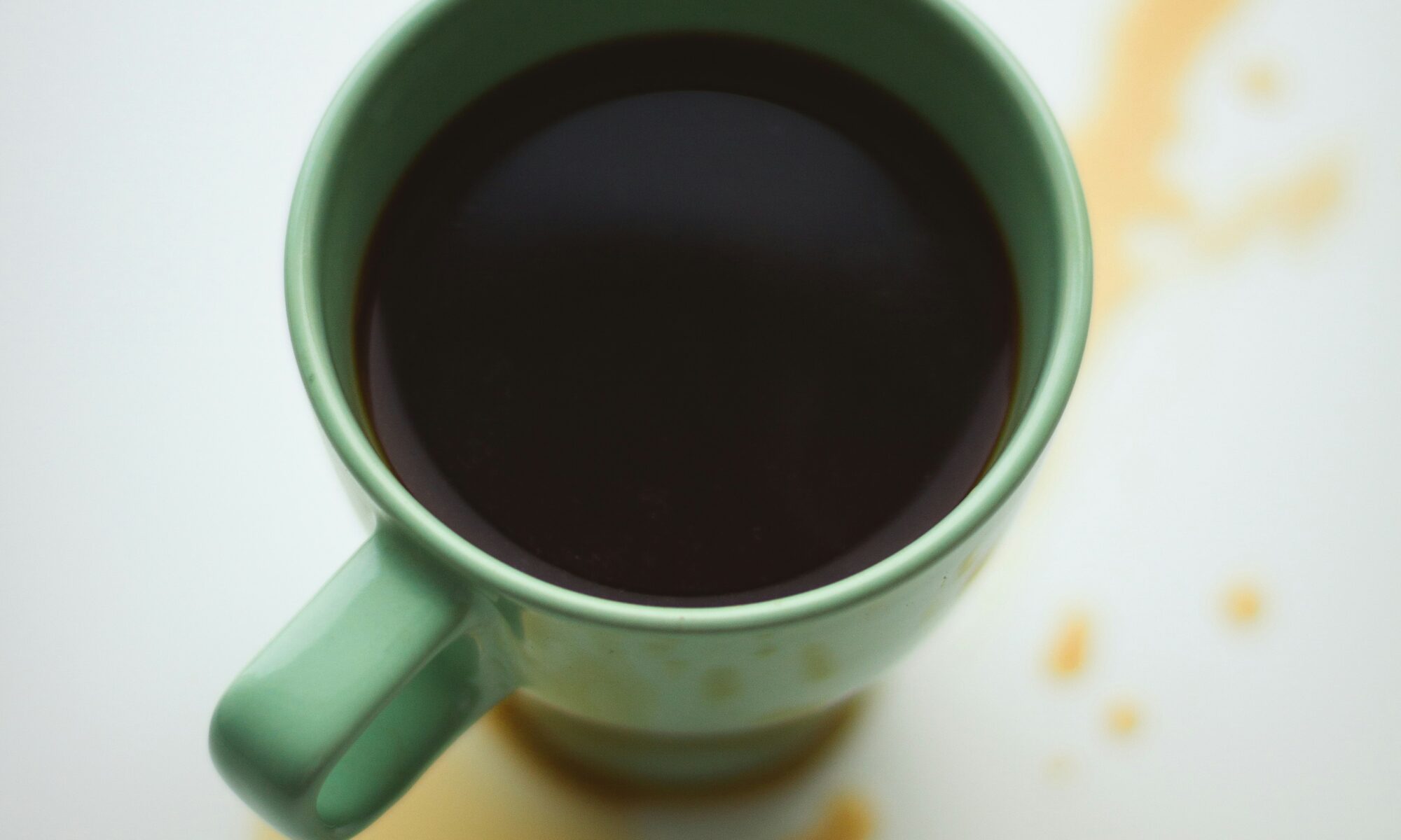 image of spilled coffee