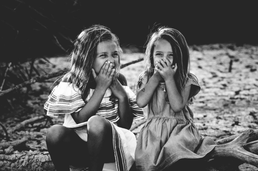 girls giggling