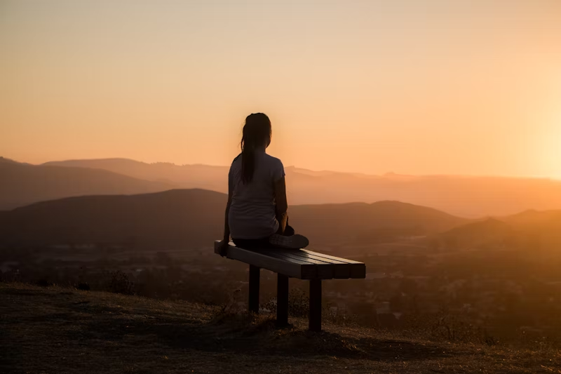 girl meditating