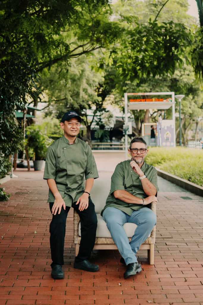 Chef Nobu and Chef Bruno Ménard