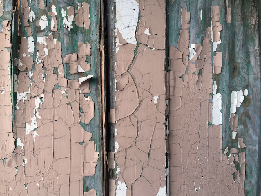 paint peeling away from the walls