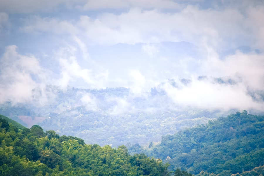 mountainous area with cool air