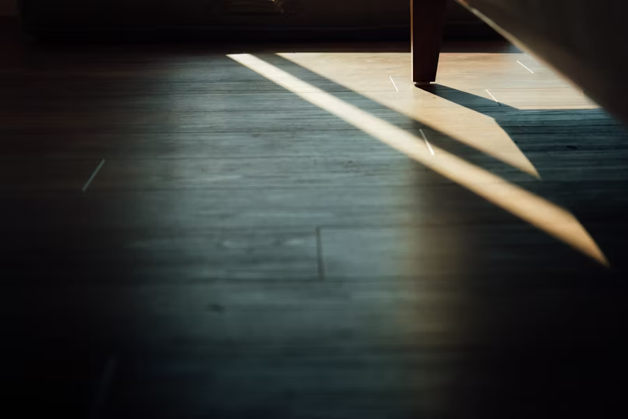 home with a laminated flooring