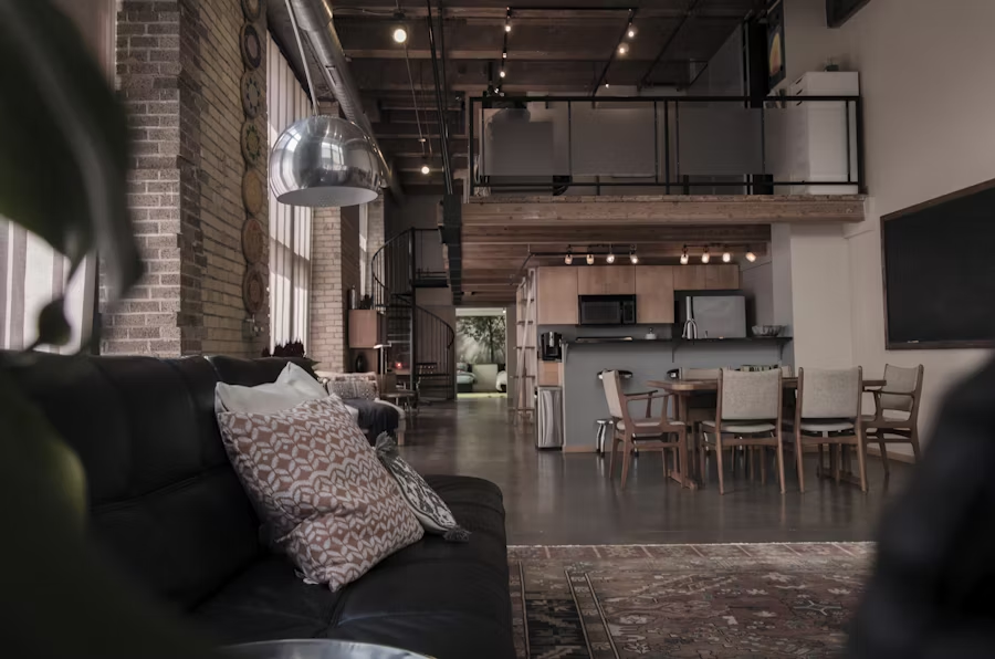 home style in industrial chic theme